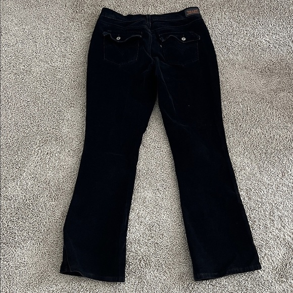 Levi's 515 Black Corduroy Bootcut Pants Size 8 - Picture 4 of 7